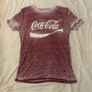 Coca Cola womens sheer fitted t shirt, M